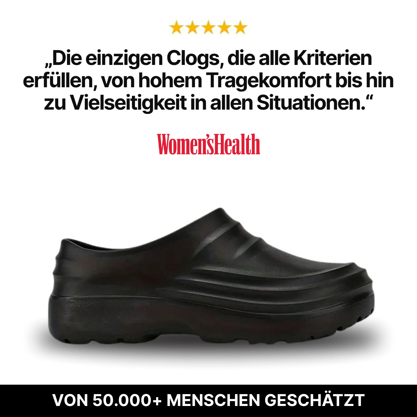 Cloggies Klassisch – Gesunde und rutschfeste Komfort-Clogs