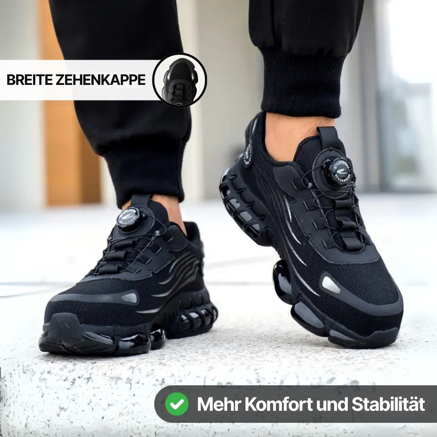 Taron – Gesunde und schützende Sneakers mit Stahlkappe