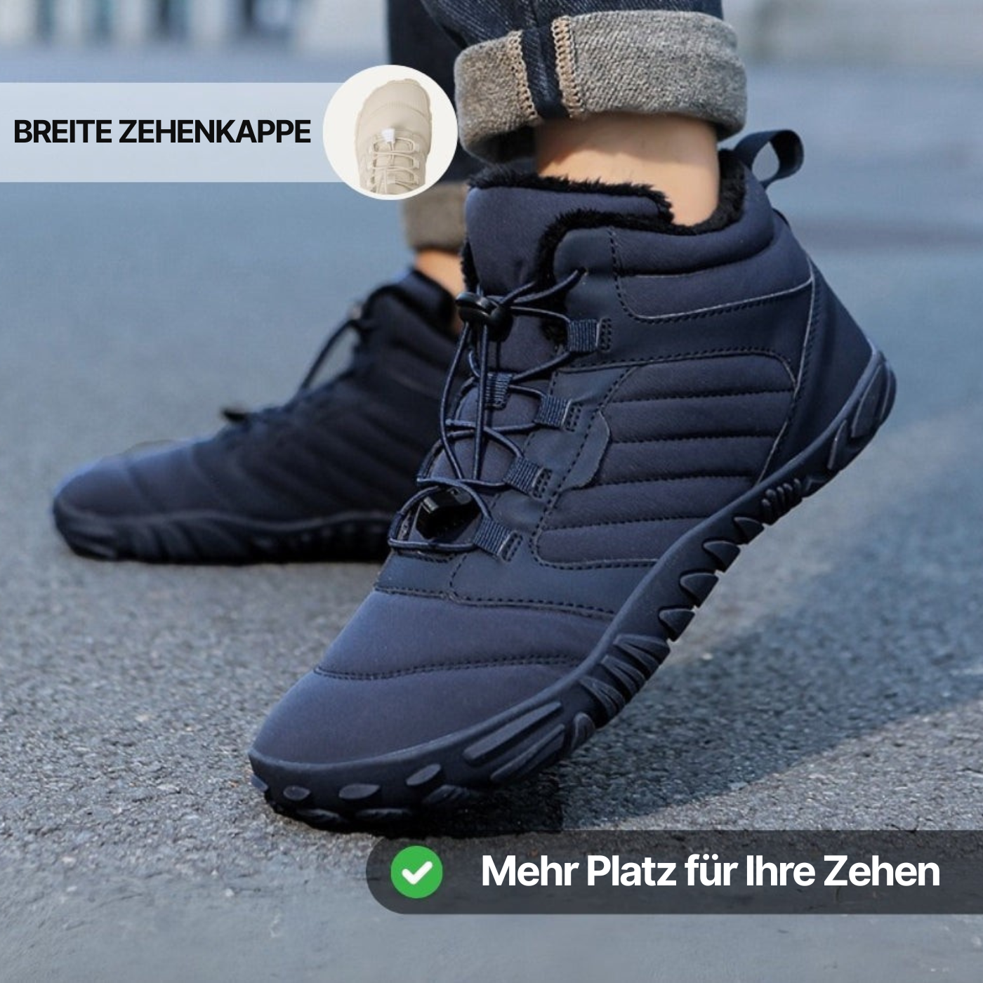 Willow - Rutschfeste, wasserabweisende Barfußstiefel für gesundes Gehen