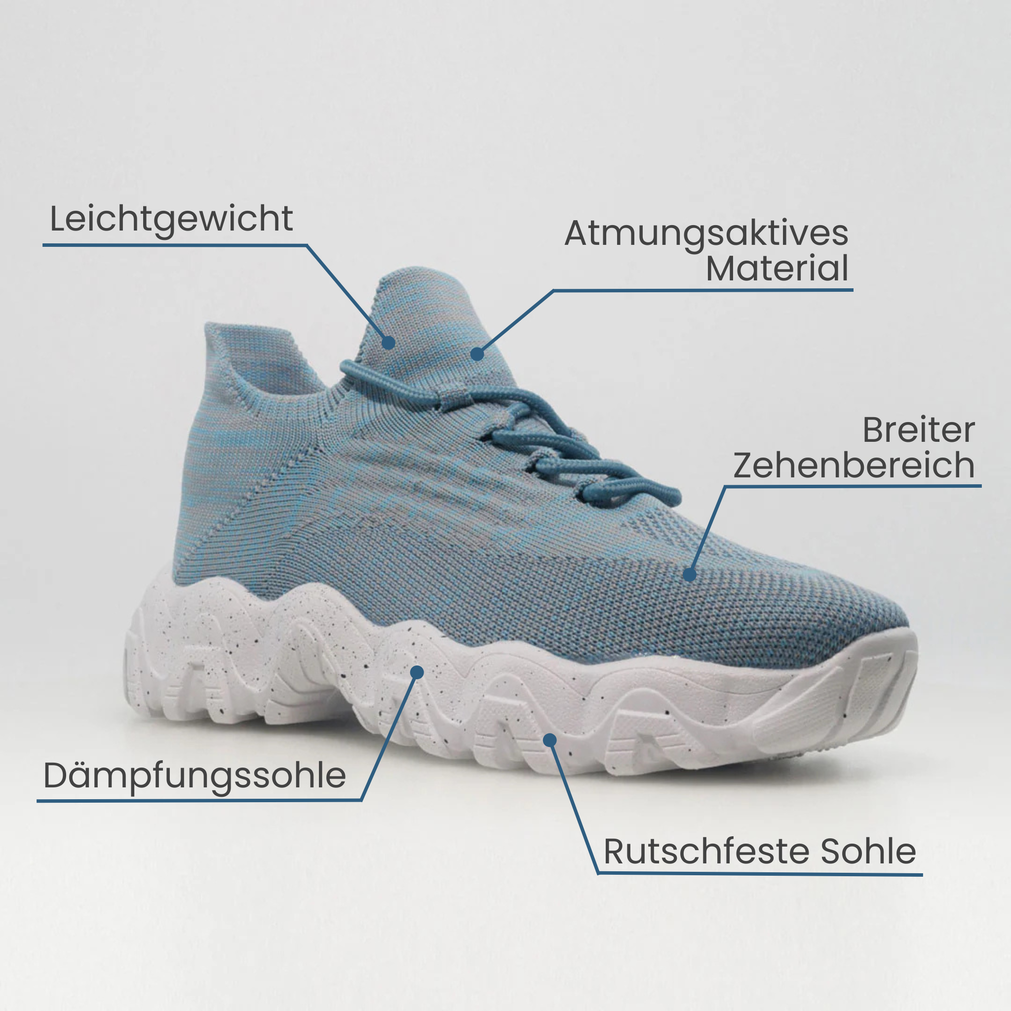 Ortho Pro - Hellblau / Weiß
