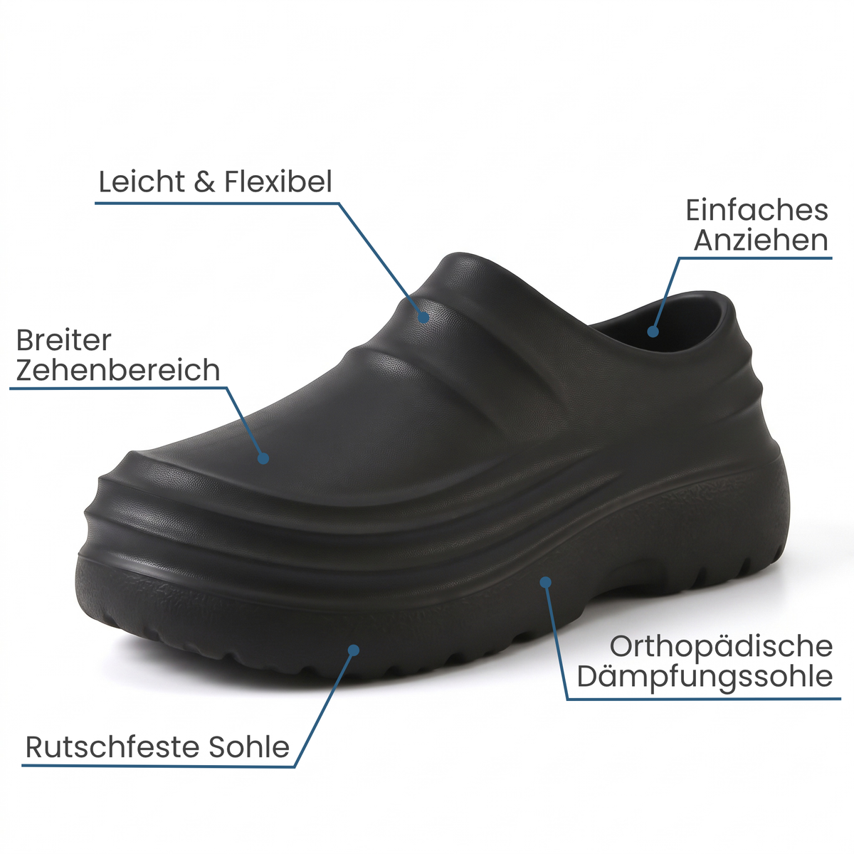 Cloggies Classic – Clogs für Fuß- & Rückenschmerzen