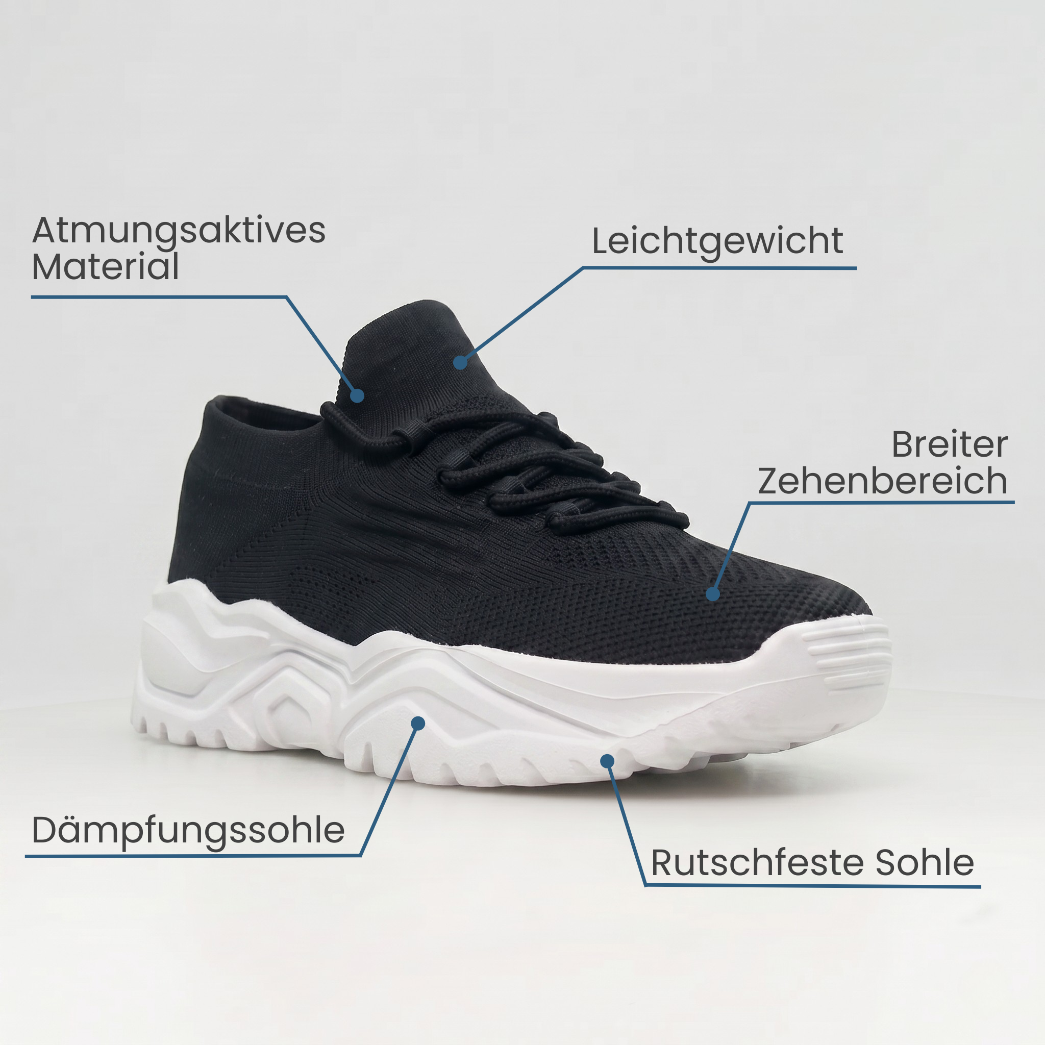 Ortho Cloud - Schwarz / Weiß